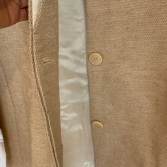 Maje cropped blazer tan women’s size 38 - Picture 6 of 12